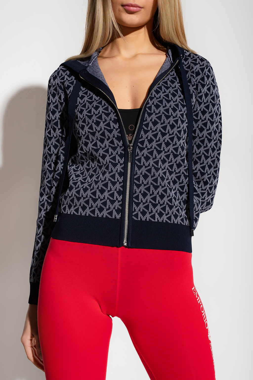 Michael kors hoodie on sale womens navy